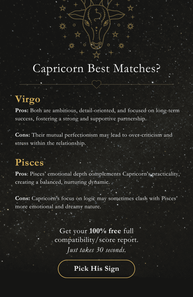 Capricorn compatible signs