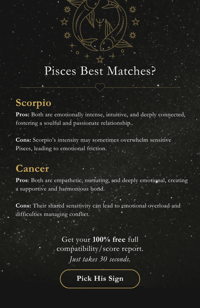 Pisces compatibles signs