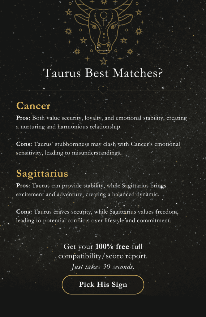 Taurus compatible signs