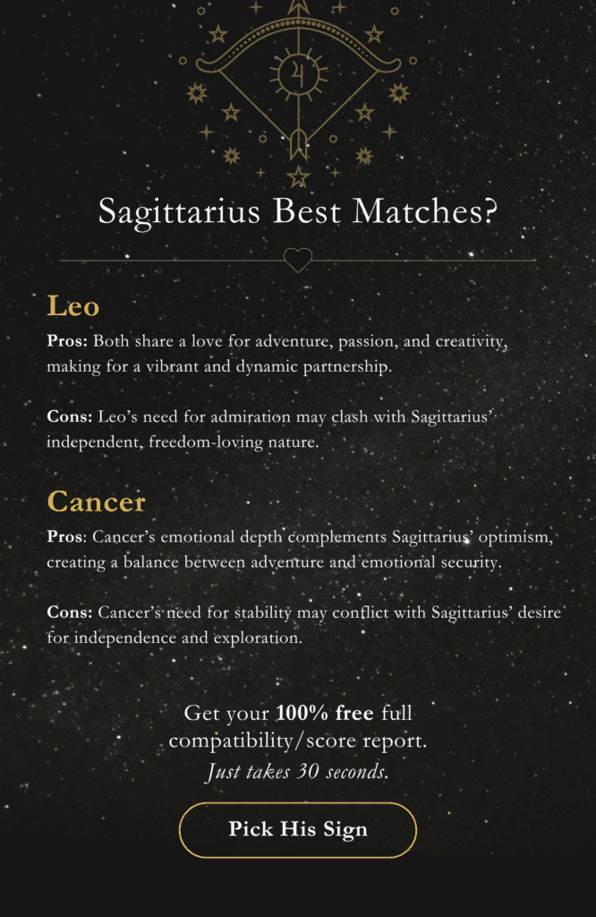 Sagittarius compatible signs